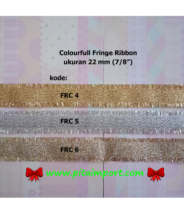 Colourful Fringe Ribbon ukuran 2,2 cm (7/8″)